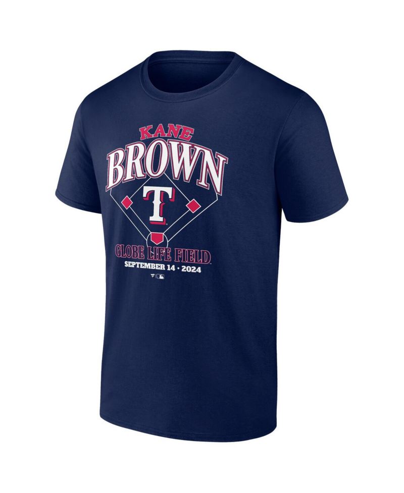 Men's Navy Kane Brown x Texas Rangers T-Shirt