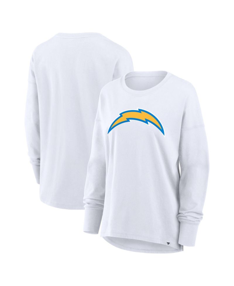 Women's Los Angeles Chargers Relaxed Long Sleeve Crewneck T-Shirt