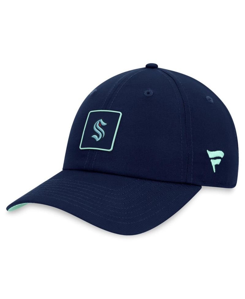 Men's Blue Seattle Kraken Authentic Pro Rink Adjustable Hat