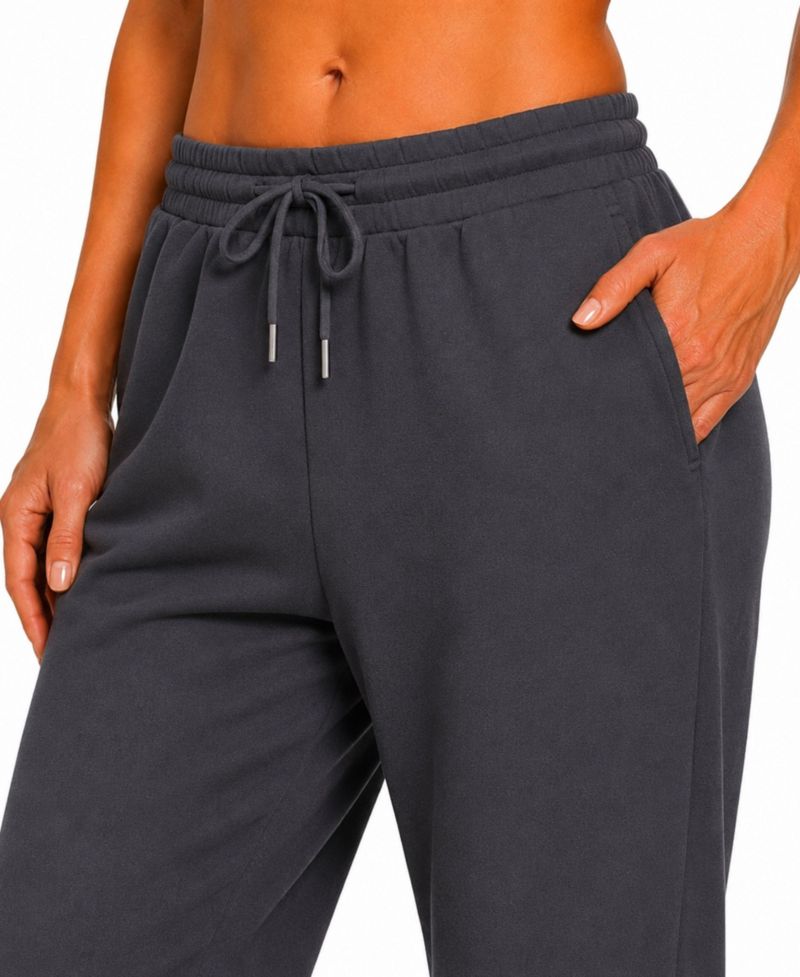 Women's Loose-Fit Heavyweight Fleece Open-Bottom Sweatpants, 3-Pack
