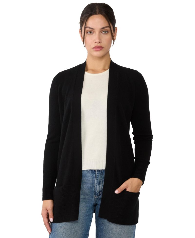 Women's 100% Cashmere Open Cardigan Sweater | Long Cardigan Sweaters