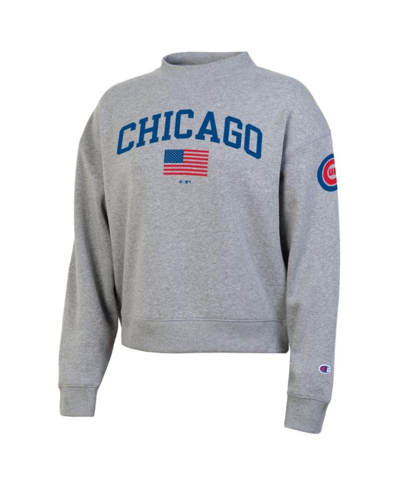 Women's Chicago Cubs Americana Triumph Fleece Graphic Sweatshirt