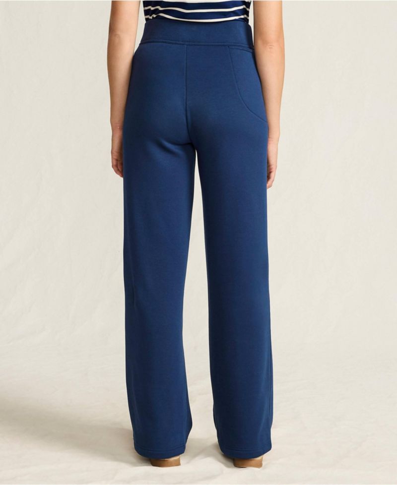 Women's Petite Serious Sweats High Rise Fleece Lined Straight Leg Pants