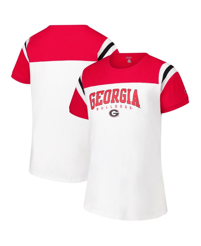 Women's White Georgia Bulldogs Plus Size Winning Gear T-Shirt