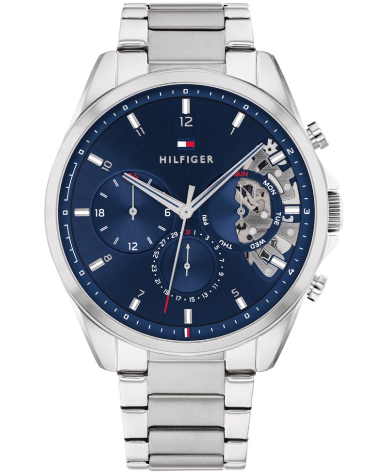 Men's Chronograph Stainless Steel Bracelet Watch 44mm