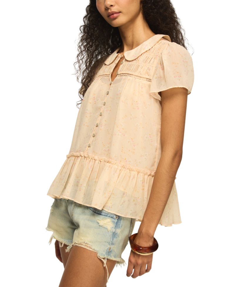 Women's Peter Pan Collar Swing Top