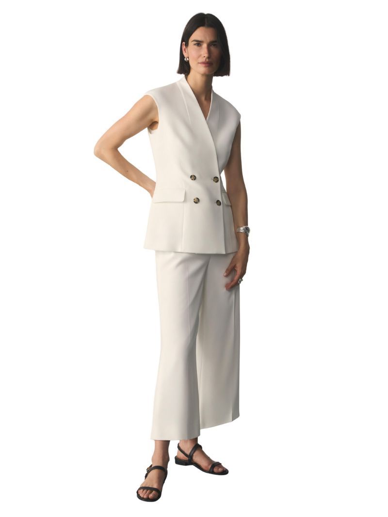 Women's Nera Double-Breasted Sleeveless V-Neck Waistcoat