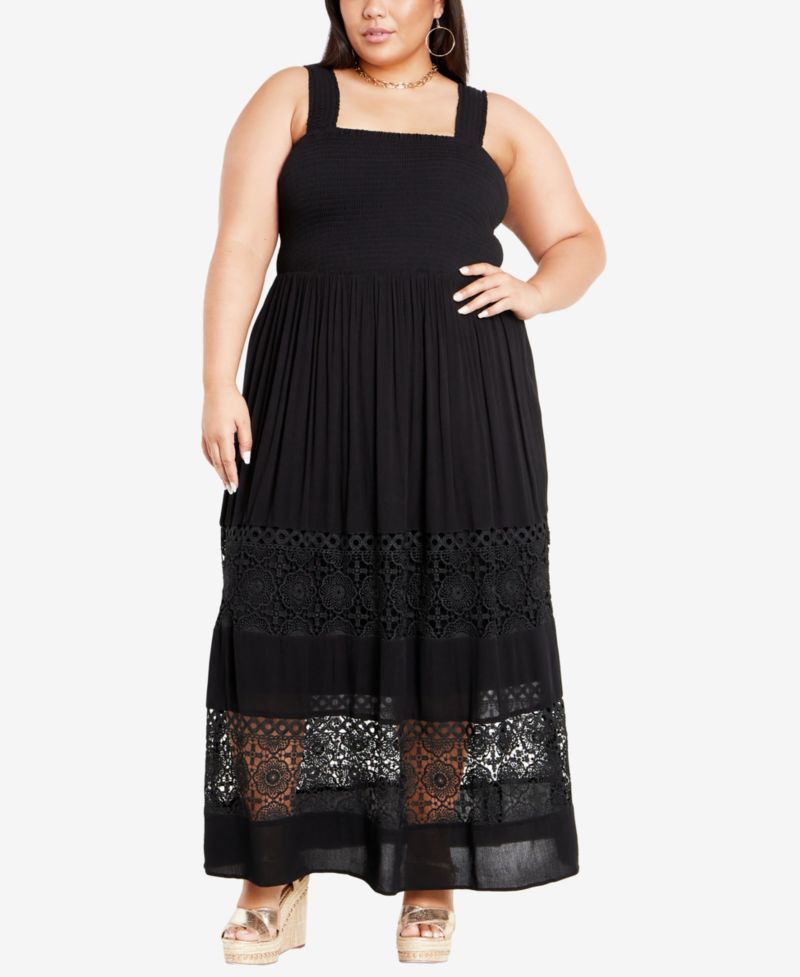 Women's By The Beach Crochet Maxi Dress