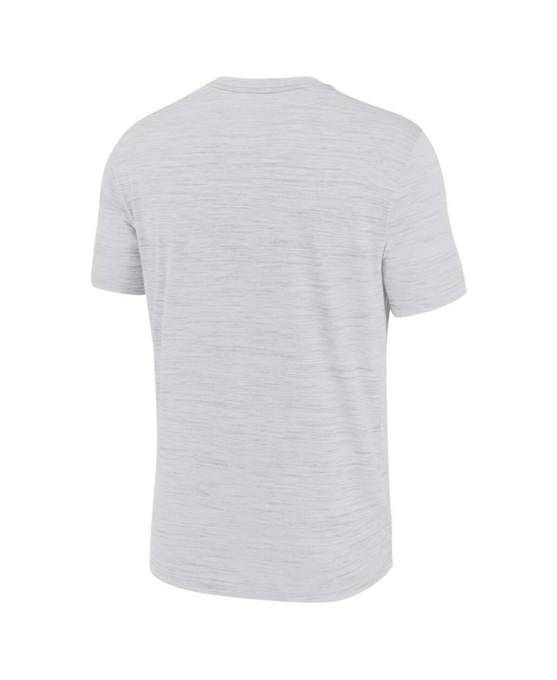 Men's White Duke Blue Devils Campus Slant Velocity Performance T-Shirt