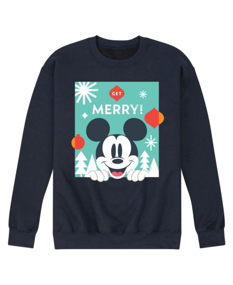 Men's Disney Holiday Crew Fleece Pullover