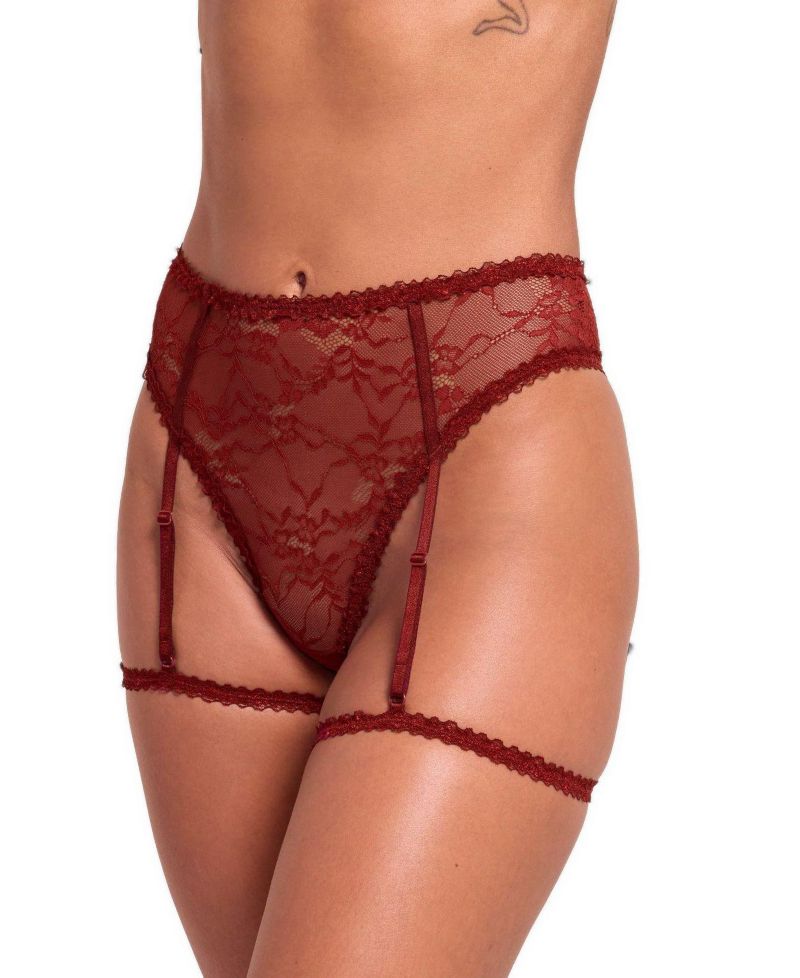 Evelyne High-Waisted Lace G-String