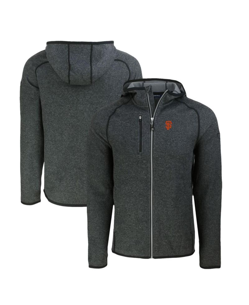 Men's Heather Charcoal San Francisco Giants Mainsail Full-Zip Hooded Jacket