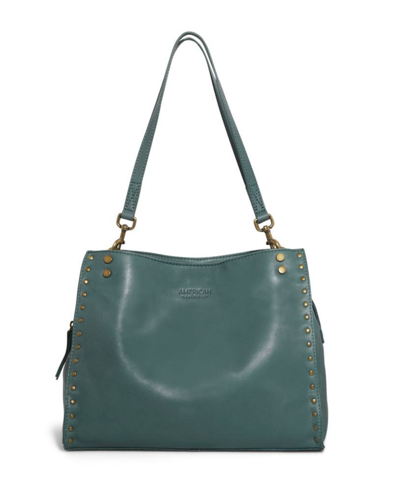 Lenox Studded Triple Entry Satchel