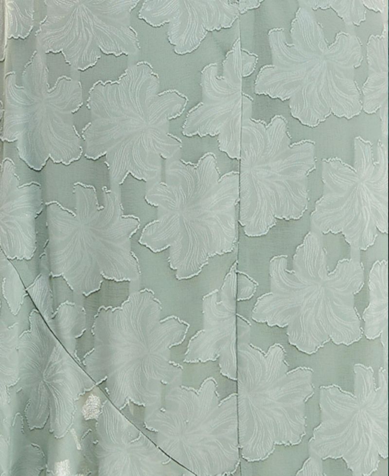 Juniors' Textured Draped High-Low Dress
