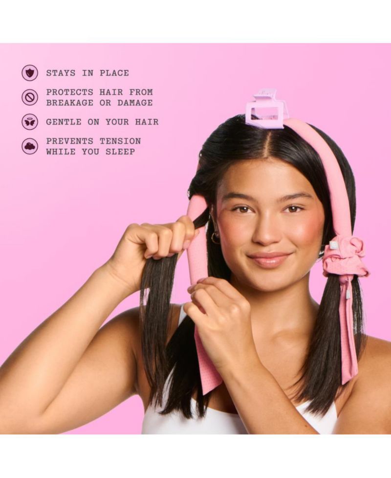 Chill Curl Heatless Styling Set Gentle and Breatable Hair Rods for Overnight Curls Fine Hair, 4 Count