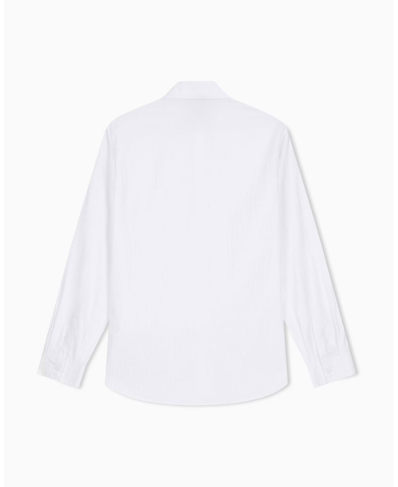 Men's Cotton Jacquard All Over Logo Woven Shirt