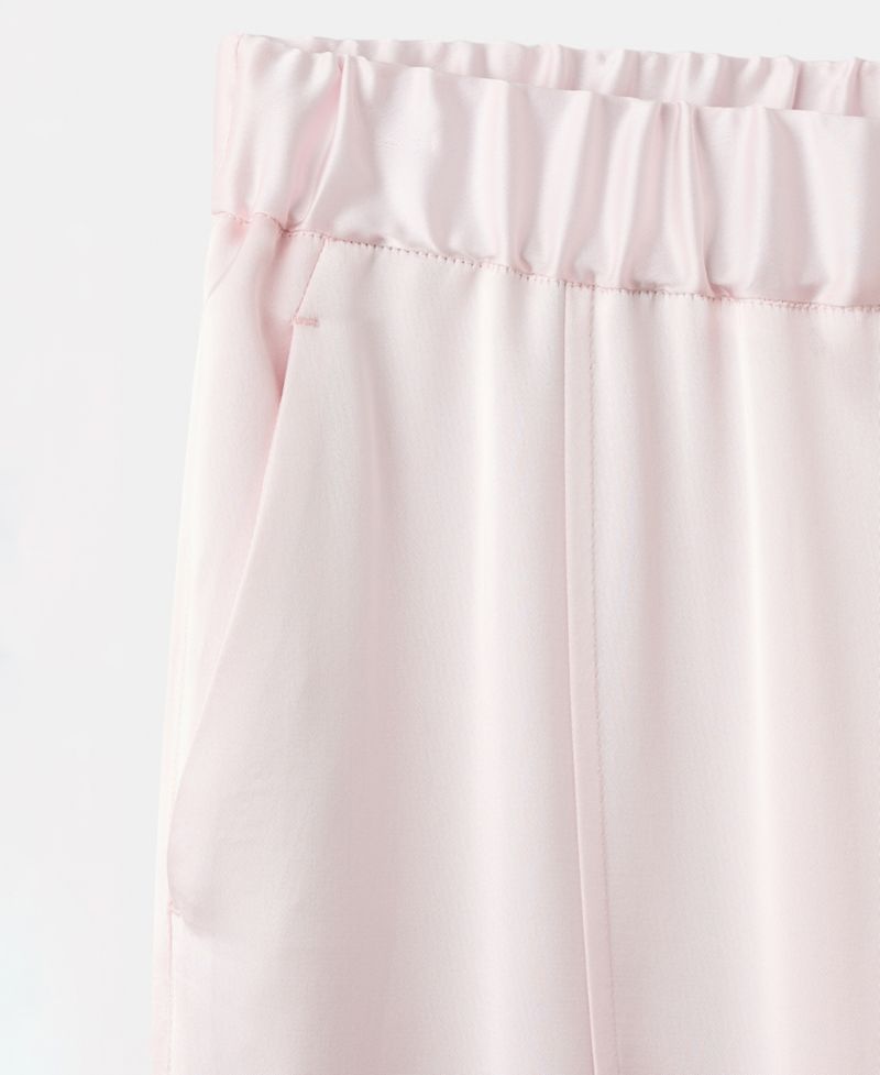 Women's Side Slit Satin Pants