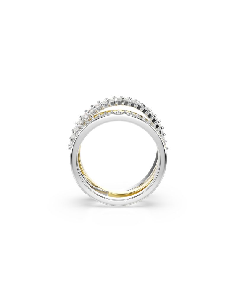 Hyperbola Mixed Metal Finish Ring