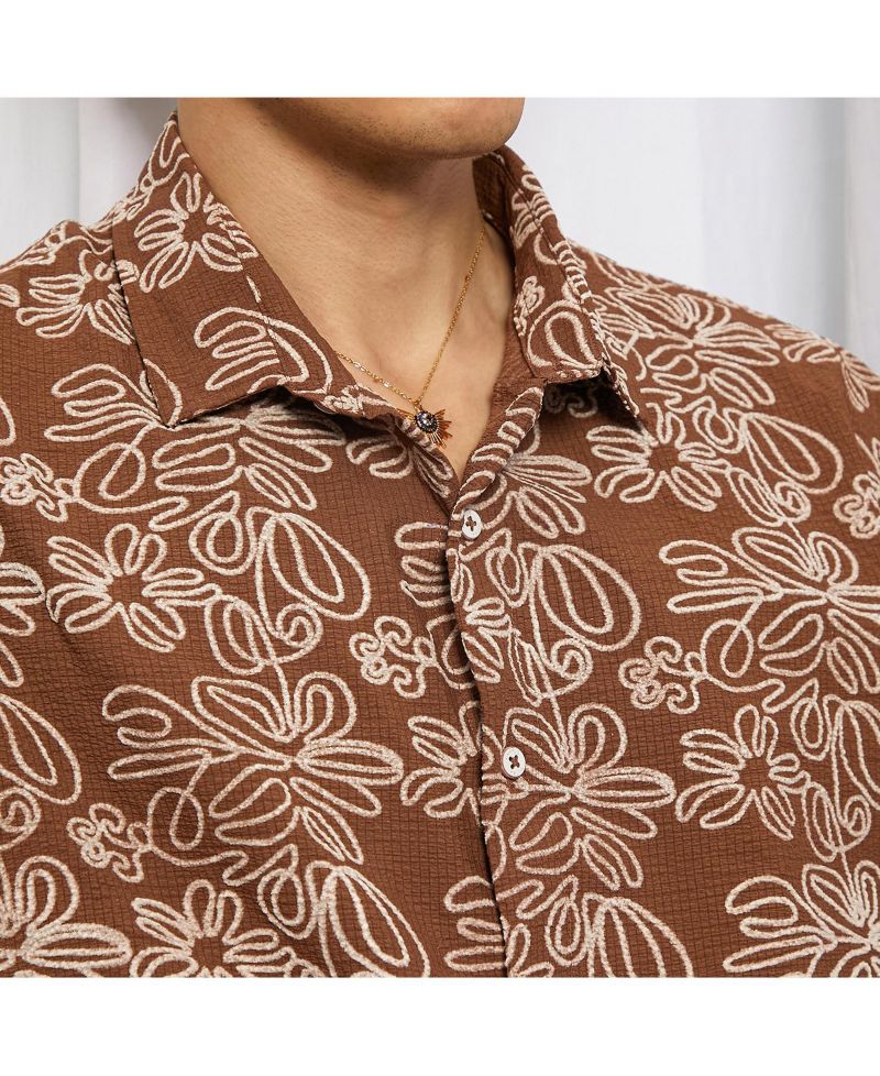 Lined Halo-Striped Shirt