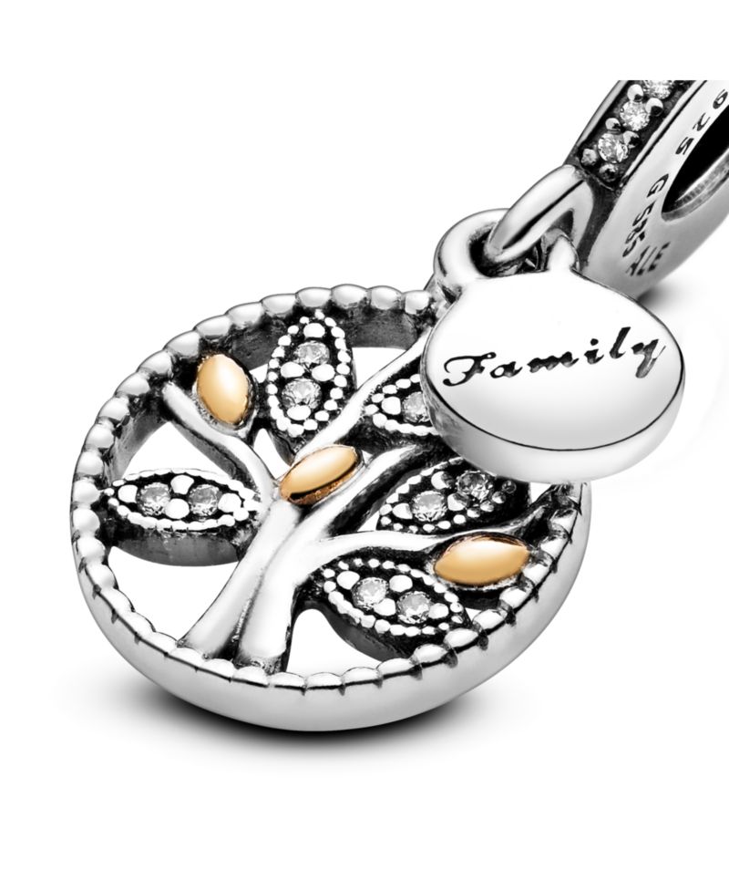 Sparkling Family Tree Dangle Charms