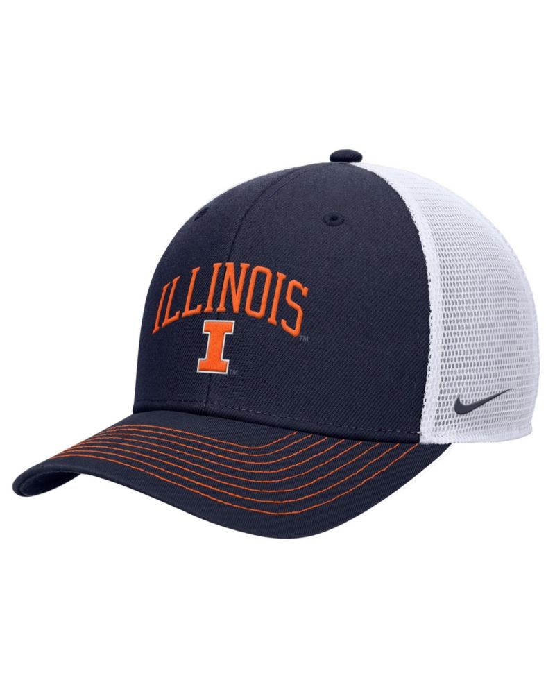Men's Navy Illinois Fighting Illini Rise Adjustable Trucker Hat