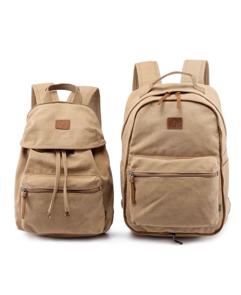 Trail and Tree Double Canvas Backpack Handbag