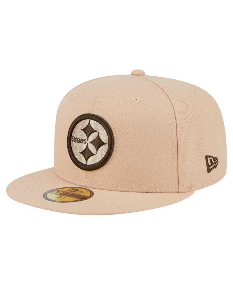 Men's Tan Pittsburgh Steelers Candied Pecan 59FIFTY Fitted Hat