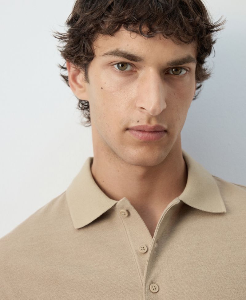 Men's Essentials Slim-Fit Pique Cotton-Blend Polo Shirt