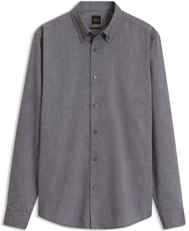 Men's Oxford Cotton Regular-Fit Button-Down Dress Shirt