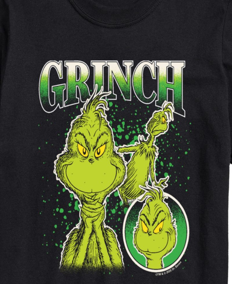 Men's The Grinch Collage Graphic Short-Sleeve T-Shirt