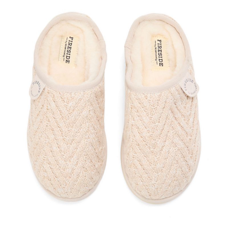 Women's Greta Genuine Shearling Knit Clog Slipper