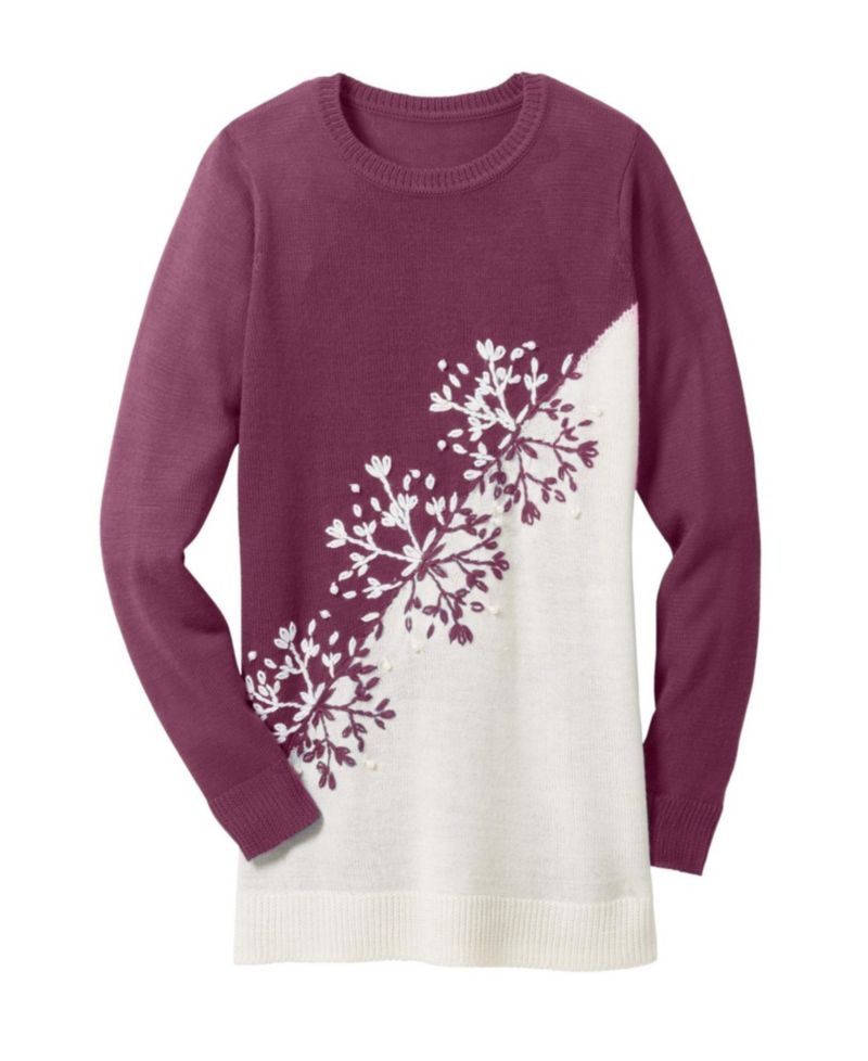 Women's Within Holiday Snowflake Jacquard Sweater