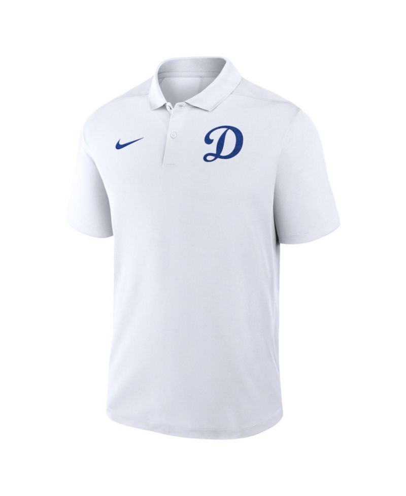 Men's White Los Angeles Dodgers Alternate Victory Dri-FIT Polo Shirt