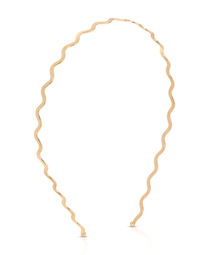 Gold Tone Zig Zag Headband