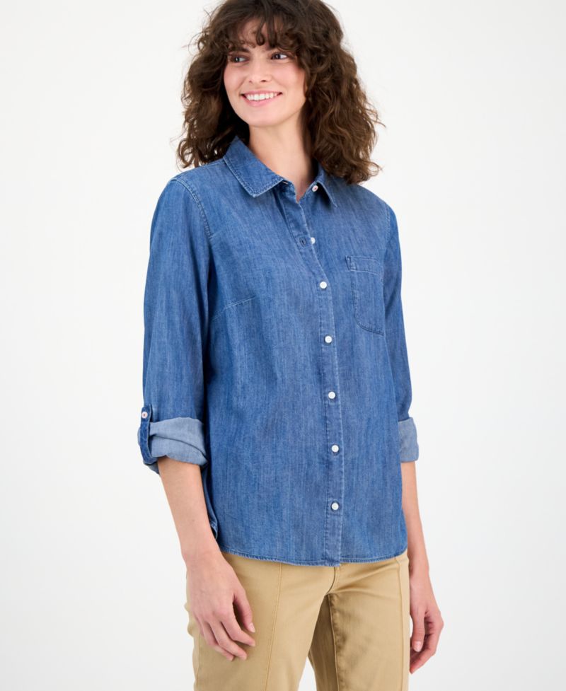 Women's Chambray Utility Shirt