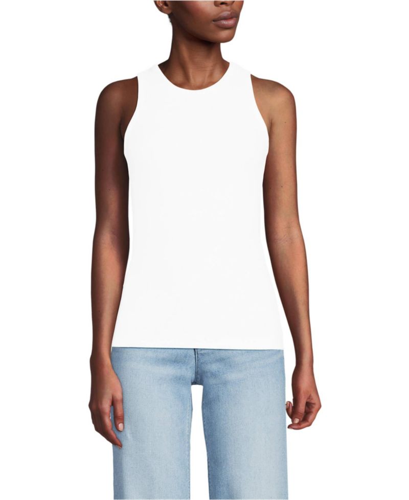 Women's Drapey Rib Fitted Tank Top