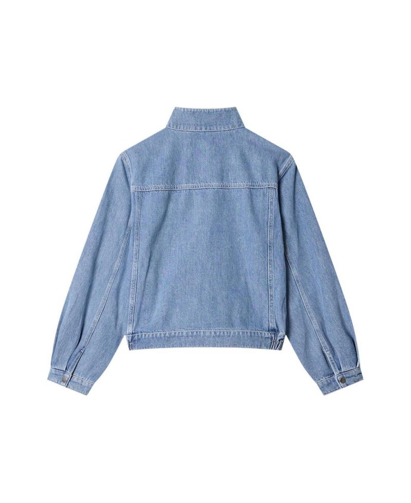 Women's Denim Bomber Jacket