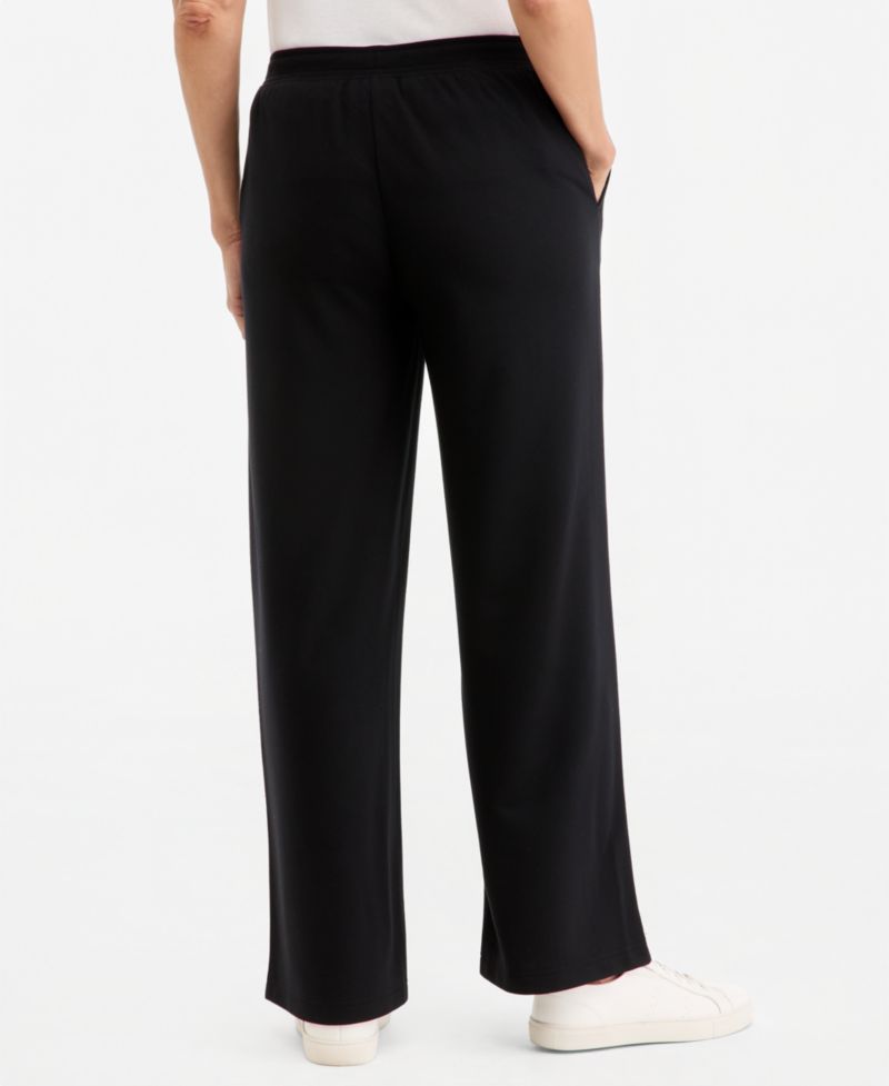 Women's LuxLounge French Terry Wide-Leg Sweatpants