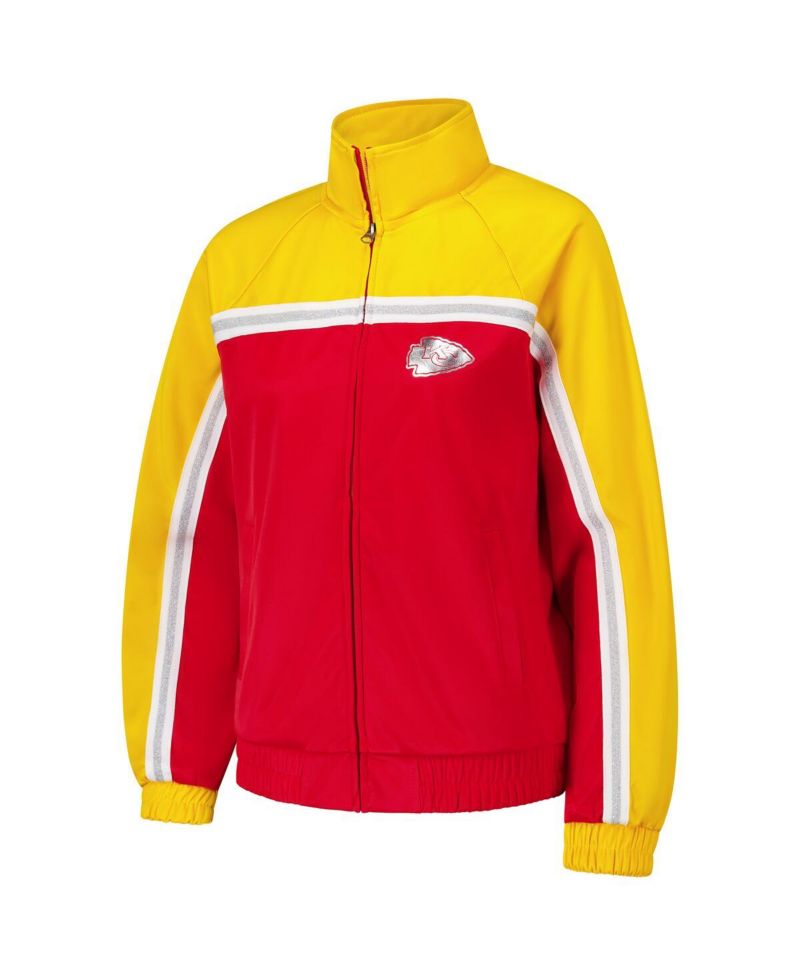 Women's Red Kansas City Chiefs Post Game Full-Zip Track Jacket