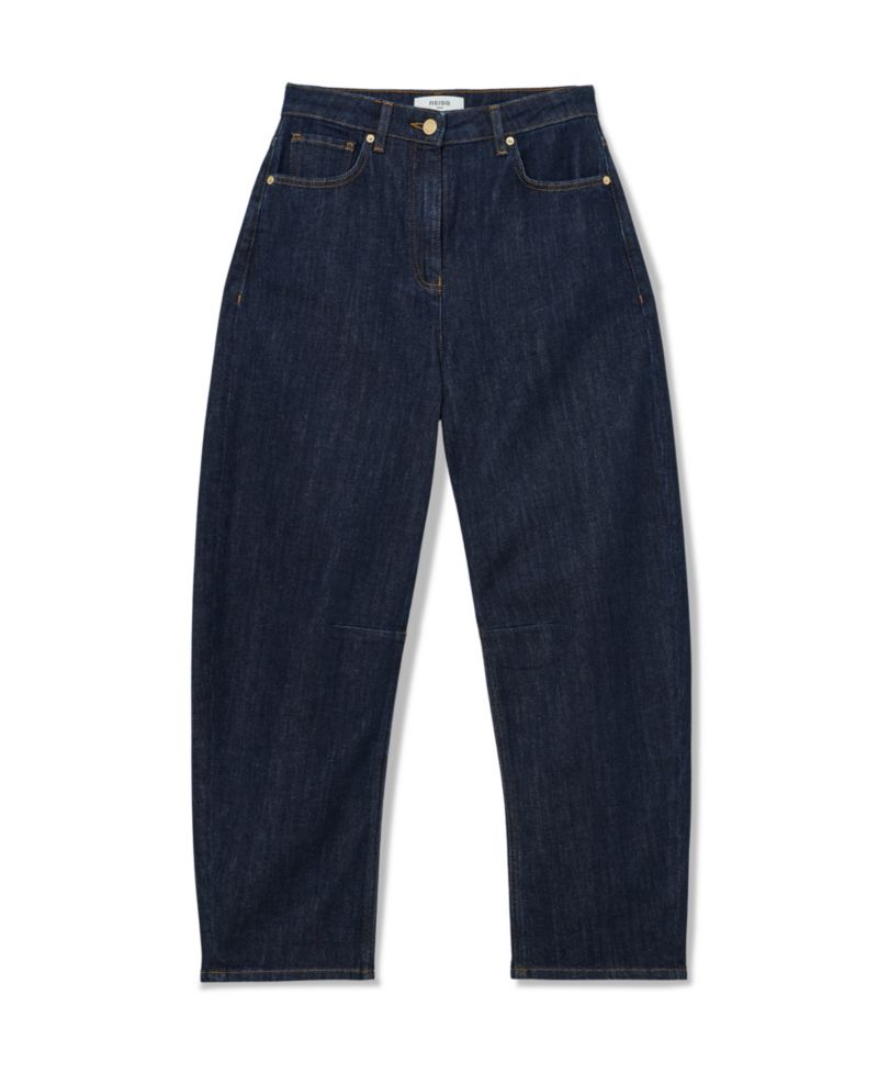 Women's Levitt Mid-Rise Barrel-Leg Relaxed-Fit Denim Jeans