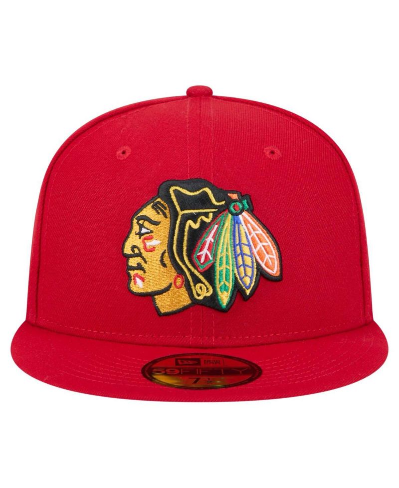 Men's Red Chicago Blackhawks Core 59FIFTY Fitted Hat