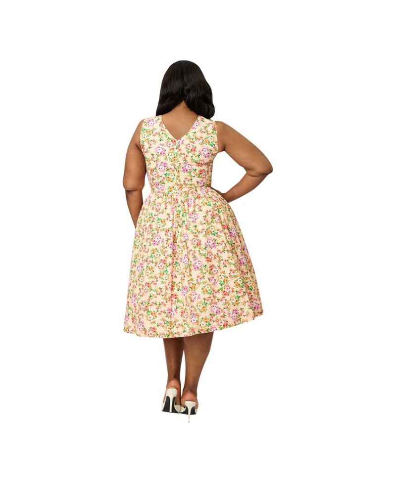 Plus Size Garden Party Swing Dress