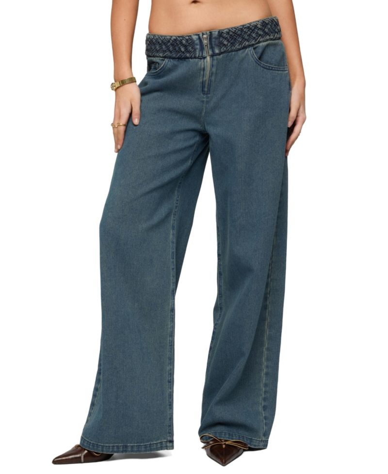 Women's Braidey Low Rise Baggy Jeans