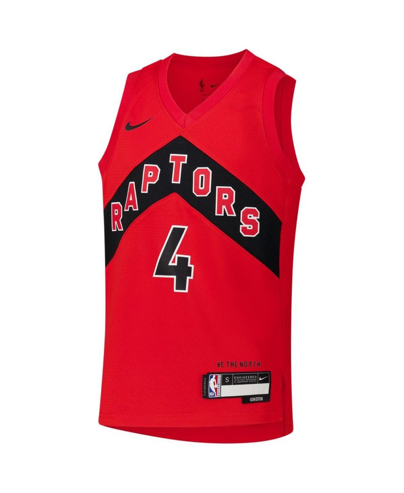 Big Boys and Girls Scottie Barnes Red Toronto Raptors Swingman Icon Edition Jersey
