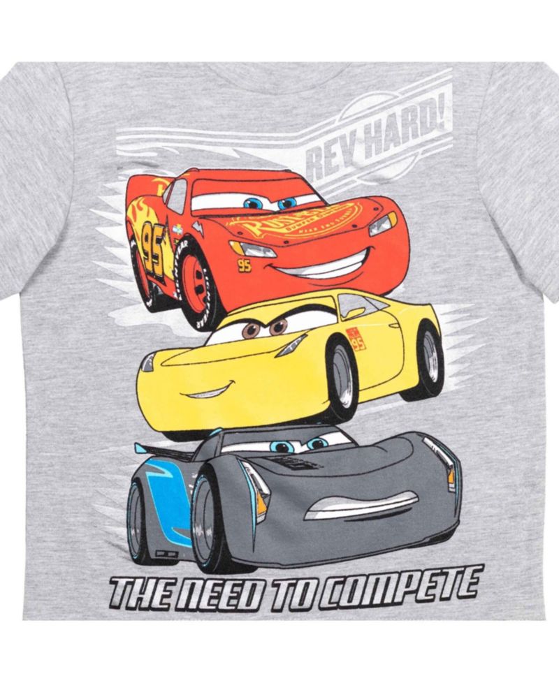 Boy's 6-8 Lightning McQueen Racing 2-Piece T-Shirt and Shorts Set
