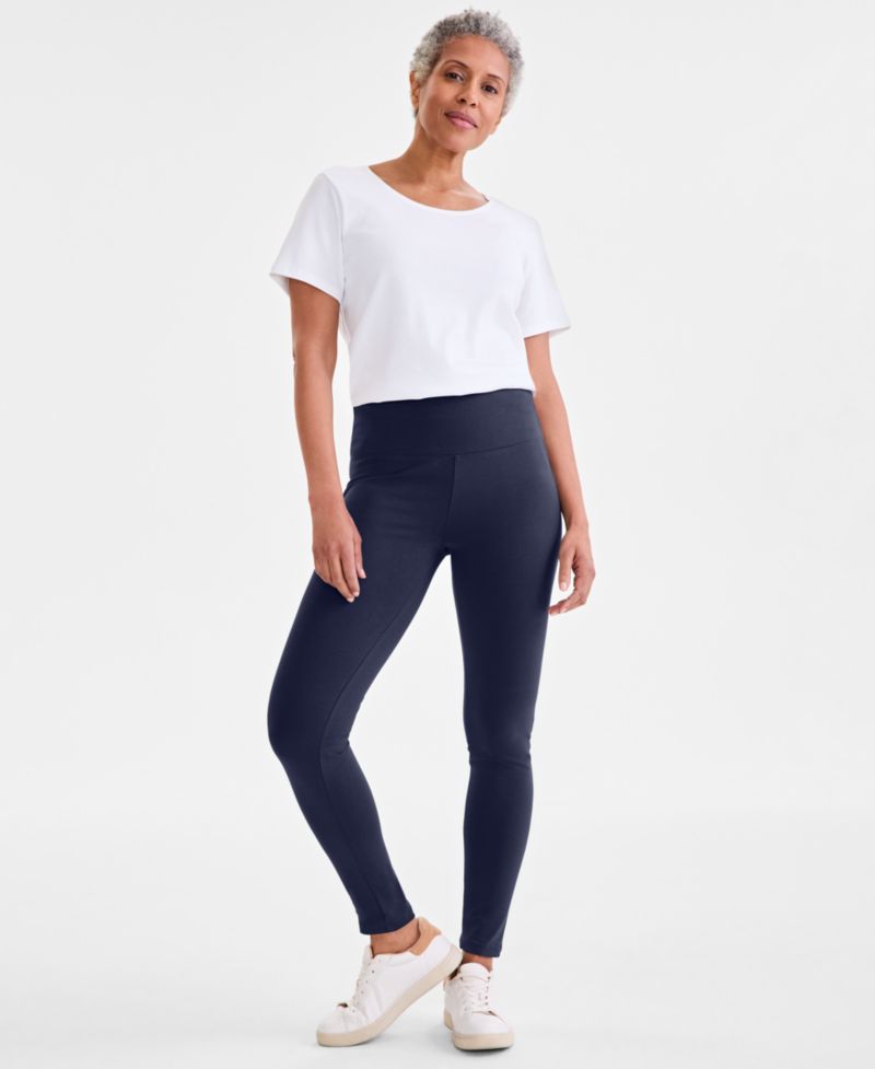 Petite High-Rise Basic Leggings