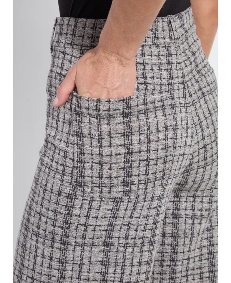 Women's Erin High-Waist Wide-Leg 4-Way Stretch Neoprene Knit Pants