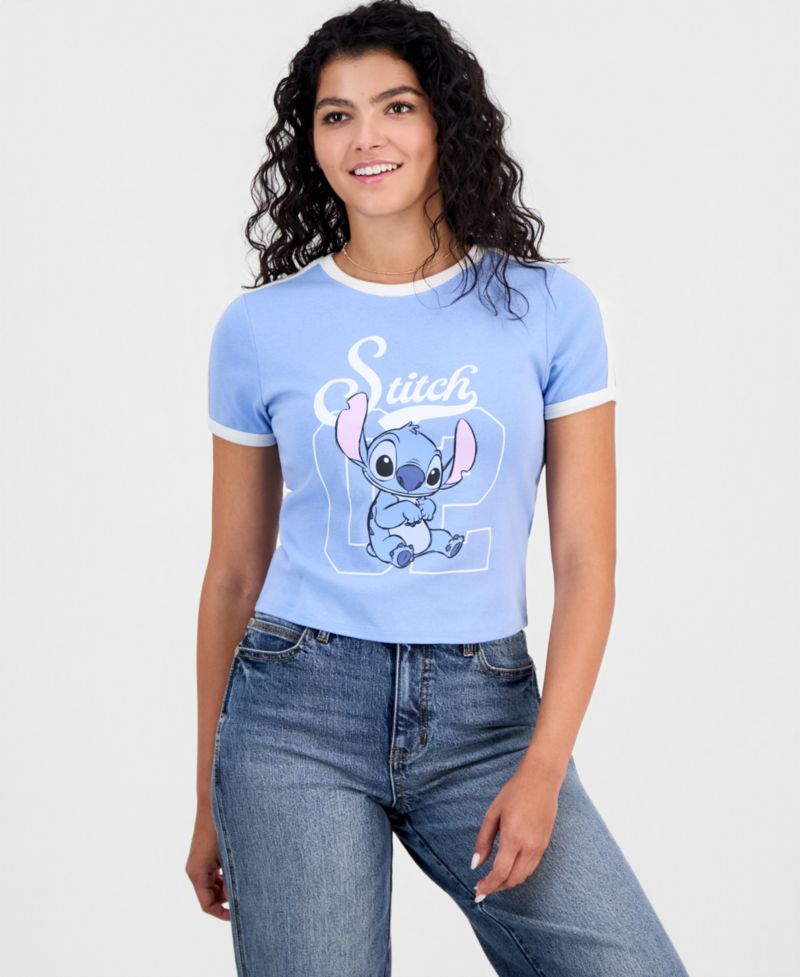 Juniors' Stitch Sporty Ringer Tee