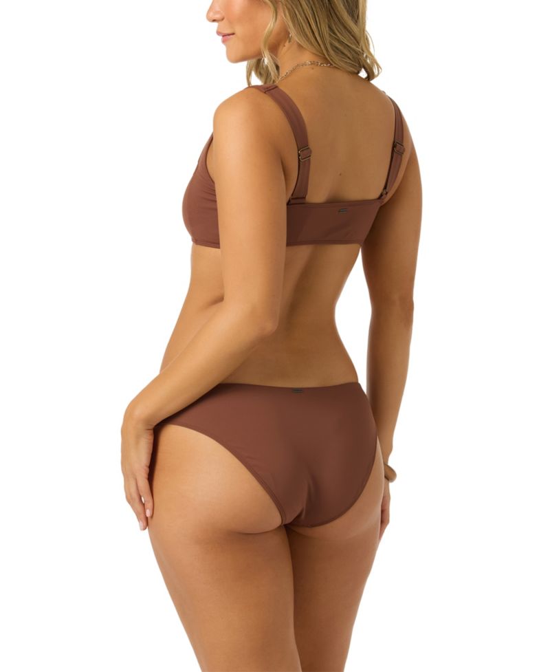 Saltwater Solids Westwater Bikini Top and Cheeky-Coverage Swim Bottoms