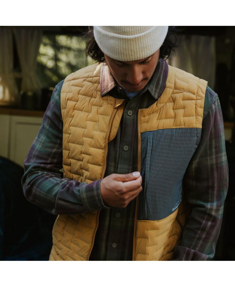 Men's Peale Primaloft Stitch-Free Baffle Stretch Vest